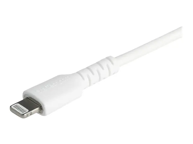 StarTech.com 6 ft(2m) Durable White USB-C to Lightning Cable, Heav...