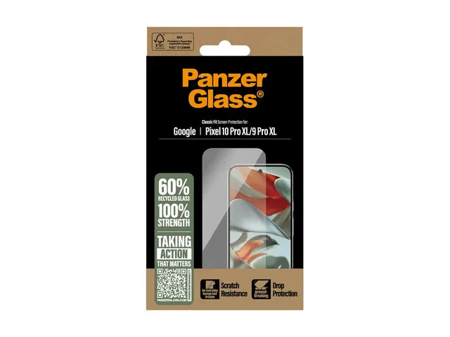 PanzerGlass - Skjermbeskyttelse for mobiltelefon - klassisk passfo...