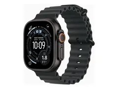 Apple Watch Ultra 3 - 49 mm - svart titan Ja smartklokke med Havb&#229;nd - fluorelastomer - svart - h&#229;ndleddst&#248;rrelse: 130-200 mm - 64 GB - LTE, NFC, Wi-Fi 4, UWB, Bluetooth - 5G - 61.8 g