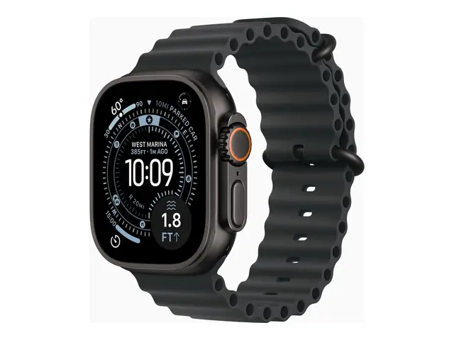 Apple Watch Ultra 3 - 49 mm svart titan Ja smartklokke med Havbånd...