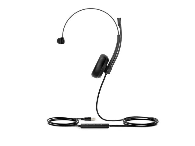 Yealink UH34 Mono - Hodesett on-ear kablet USB svart UC-sertifisert