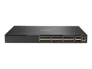 HPE Aruba 6300M - Switch - L3 - Styrt 24 x 1 Gigabit / 10 Gigabit SFP+ + 4 x 1 Gigabit / 10 Gigabit / 25 Gigabit / 50 Gigabit SFP56 (opplink / stabling) - front og side til bakside - rackmonterbar