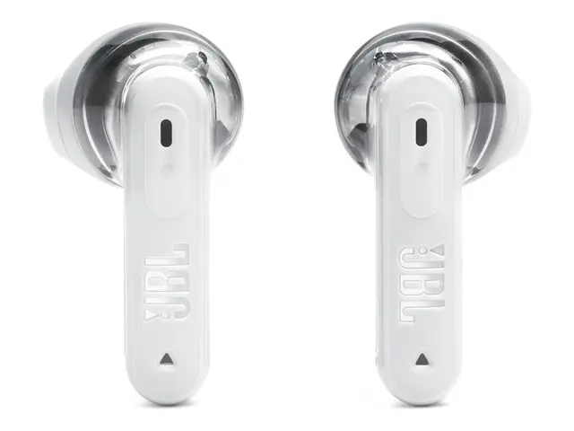 JBL TUNE Flex 2 - Ghost Edition - True wireless-hodetelefoner med mikrofon i øret - Bluetooth - aktiv støydemping - spøkelseshvit 