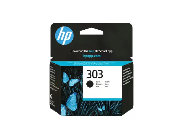HP 303 - 4 ml svart original blekkpatron for ENVY Photo 62XX, 71XX...