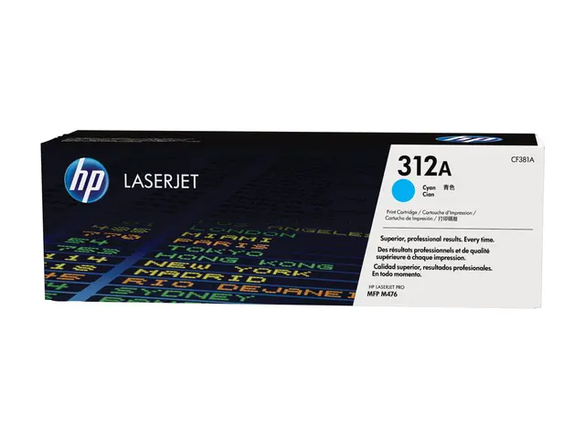 HP 312A - Cyan - original - LaserJet - tonerpatron (CF381A) - for ...