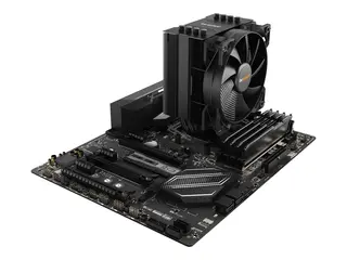 be quiet! Pure Rock 2 - Prosessorkj&#248;ler - (for: LGA1150, LGA1151, LGA1155, LGA1200, LGA1700, LGA2011-3 (Square ILM), LGA2066, AM4, AM5) aluminium med kobberbasis - 120 mm - svart