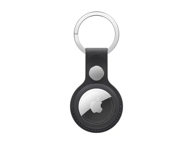 Apple - Eske for airtag mikrotvill, stainless steel svart iPhone/i...