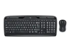 Logitech Wireless Combo MK330 - Tastatur- og mussett trådløs - 2.4 GHz - Storbritannia - svart