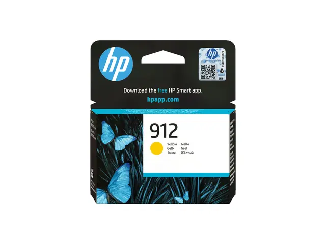 HP 912 - 4 ml gul original Officejet blekkpatron for 8010, 8010e; ...
