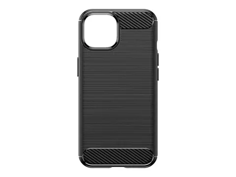Insmat C&amp;S Style - Baksidedeksel for mobiltelefon kullstoff-fiber - for Apple iPhone 15