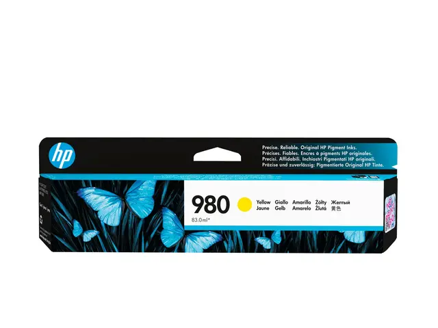 HP 980 - 86.5 ml - gul - original - blekkpatron - for Officejet En...