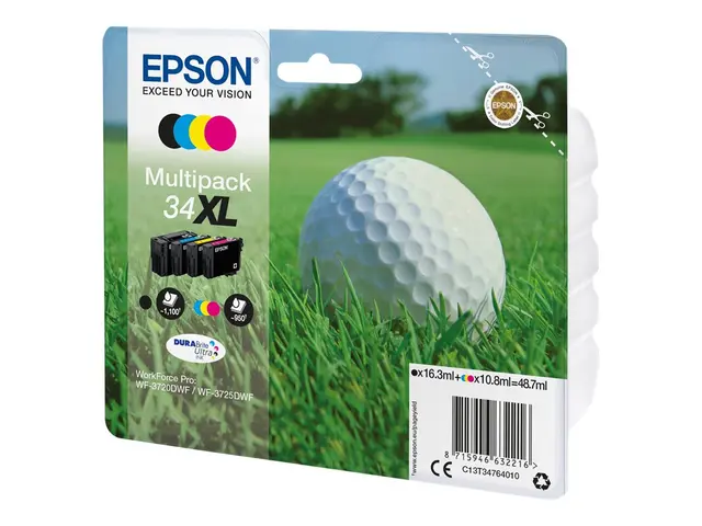 Epson 34XL - 4-pack - XL - svart, gul, cyan, magenta - original - ...
