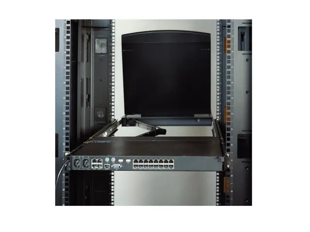 APC - Rackmonteringssett for KVM-konsoll - svart - 1U - TAA-samsva...