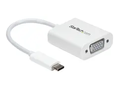 StarTech.com USB-C to VGA Adapter - White 1080p - Video Converter For Your MacBook Pro / Projector / VGA Display (CDP2VGAW) - USB/VGA-adapter - 24 pin USB-C til HD-15 (VGA) - 17.5 m