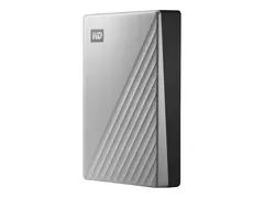 WD My Passport Ultra for Mac WDBPMV0040BSL Harddisk - kryptert - 4 TB - ekstern (b&#230;rbar) - USB 3.0 (USB-C kontakt) - 256-bit AES - s&#248;lv