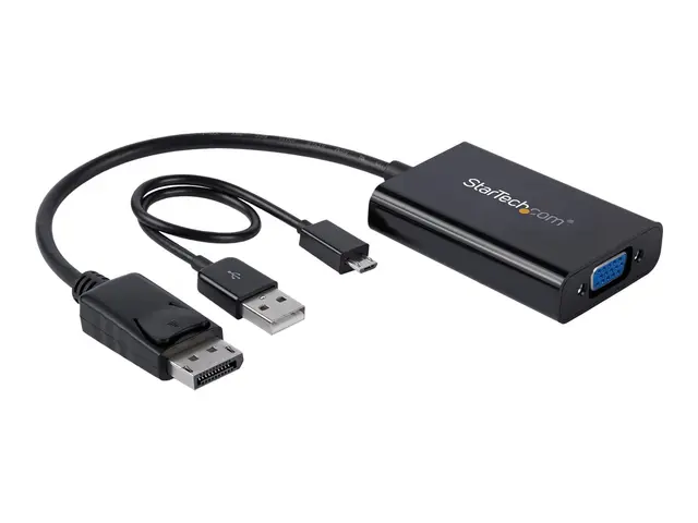 StarTech.com DisplayPort to VGA Adapter with Audio - 1920x1200 DP ...