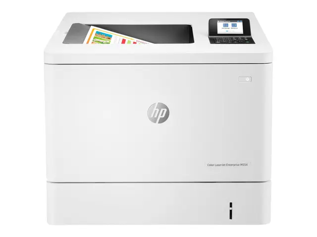 HP LaserJet Enterprise M554dn - Skriver - farge - Dupleks - laser ...
