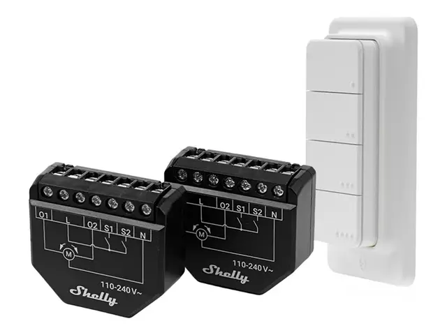 Shelly - Rullelukkerkontroll - trådløs - Wi-Fi, Bluetooth - med Sh...