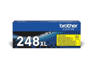 Brother TN248XLY - H&#248;y ytelse - gul original - boks - tonerpatron - for Brother DCP-L3515, L3520, L3555, L3560, HL-L3220, L3240, MFC-L3740, L3760, L8340, L8390