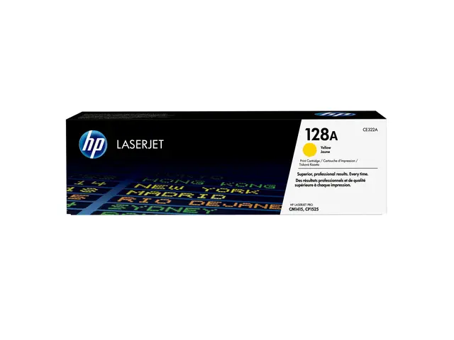 HP 128A - Gul - original - LaserJet - tonerpatron (CE322A) - for C...