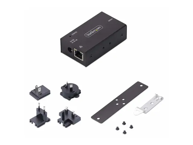 StarTech.com Serial to Ethernet Adapter, IP LAN RS232 DB9 Converte...