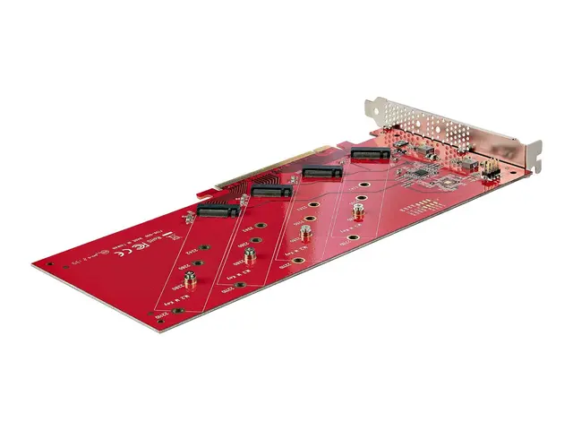 Startech Quad M.2 PCIe Adapter Card, x16 NVMe or AHCI SSD to PCI E...