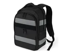 DICOTA Reflective - V2 - ryggsekk - termoplast-polyuretan (TPU), 600D RPET svart - 15.6"