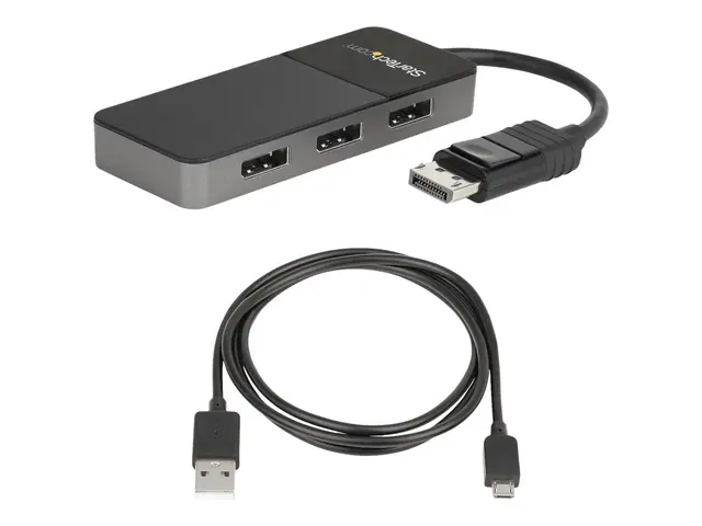 StarTech.com 3-Port Multi Monitor Adapter, DisplayPort 1.4 to 3x 4...
