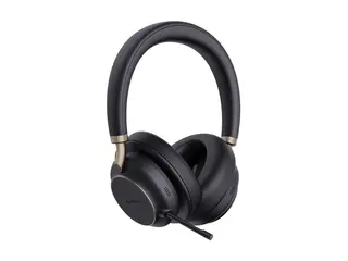 Yealink BH76 Plus - Hodesett - p&#229; &#248;ret / full st&#248;rrelse Bluetooth - tr&#229;dl&#248;s - aktiv st&#248;ydemping - USB-C via Bluetooth-adapter - svart - UC-sertifisert
