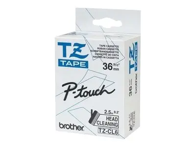 Brother TZe-CL6 - Rull (3,56 cm x 8 m) 1 kassett(er) rensebånd for...