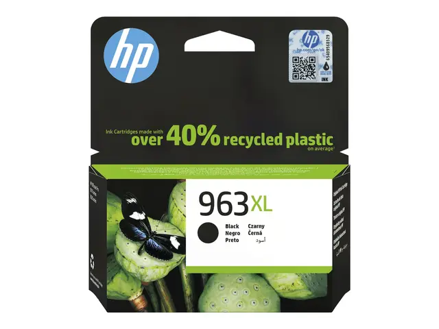 HP 963XL - 47.86 ml Høy ytelse svart original blekkpatron for Offi...