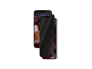 SAFE. by PanzerGlass - Skjermbeskyttelse for mobiltelefon ultra-bred passform med justering - glass - med personvernsfilter - 2-veis - for Apple iPhone 13, 14, 14 Pro
