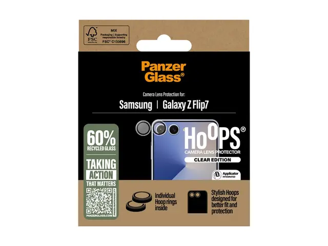 PanzerGlass Hoops - Linsebeskytter for mobiltelefon - gjennomsikti...