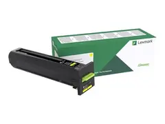 Lexmark - H&#248;y ytelse - gul - original tonerpatron LCCP, LRP - for Lexmark CX820de, CX820dtfe, CX825de, CX825dte, CX825dtfe, CX860de, CX860dte, CX860dtfe