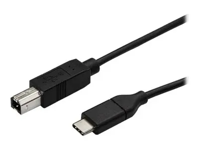 StarTech.com USB C to B Printer Cable - 1.6 ft / 0.5m Type (USB2CB...