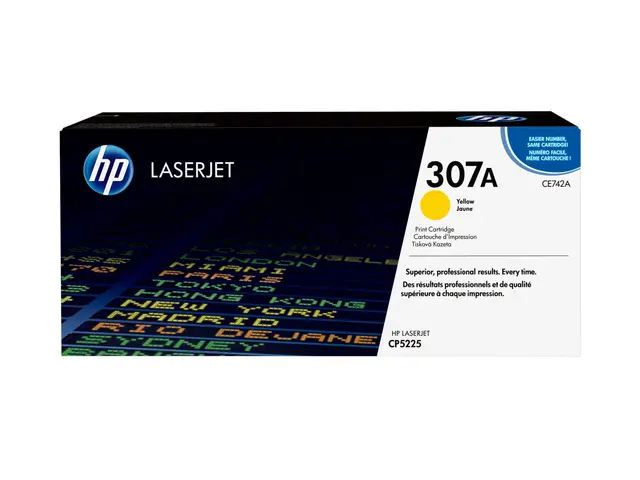 HP 307A - Gul - original - LaserJet - tonerpatron (CE742A) - for C...