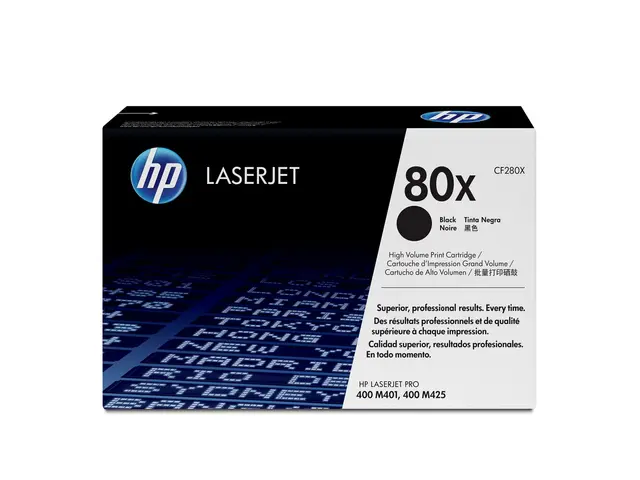 HP 80x - Høy ytelse - svart - original - LaserJet - tonerpatron (C...