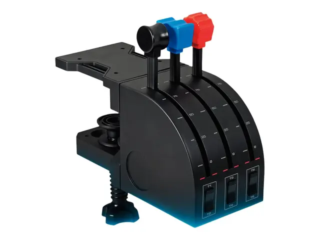 Logitech Flight Yoke System - Åk og gasspedal - kablet - for PC