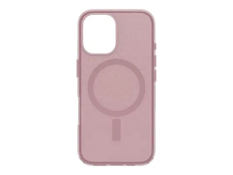 OtterBox Symmetry Series Clear Baksidedeksel for mobiltelefon - MagSafe-samsvar - polykarbonat, termoplastisk elastomer (TPE) - revb&#230;r (rosa) - for Apple iPhone 16