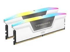 CORSAIR Vengeance RGB - DDR5 - sett 64 GB: 2 x 32 GB - DIMM 288-pin - 6400 MHz / PC5-51200 - CL32 - 1.4 V - hvit
