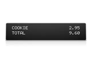 HP Engage One Top Mount Customer Facing Display Kundeskjerm - 480 x 64 - 600 cd/m&#178; - USB - ibenholtsort - USB - for ElitePOS G1 Retail System 141, 143; Engage One 141, 145, Pro