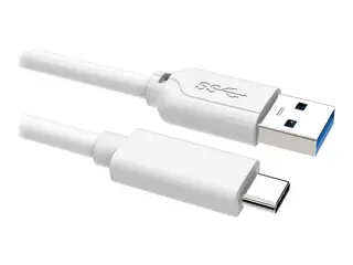 Andersson - USB-kabel - USB-type A (hann) til 24 pin USB-C (hann) USB 3.1 Gen 1 - 3 A - 1 m - Rask lading - hvit