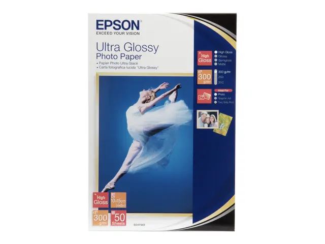 Epson Ultra Glossy Photo Paper - Blank - 100 x 150 mm 50 ark fotop...