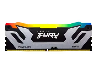 Kingston FURY Renegade RGB - DDR5 - modul 24 GB - DIMM 288-pin - 8800 MT/s / PC5-70400 - CL42 - 1.4 V - klokkete ubufferte - on-die ECC - svart, sølv