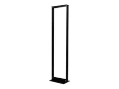 APC NetShelter 2 Post Open Frame Rack - Rack svart - 45U - 19&quot; - for P/N: SCL500RMI1UNC, SMTL1000RMI2UC, SMTL750RMI2UC, SMX1500RM2UC, SMX1500RM2UCNC