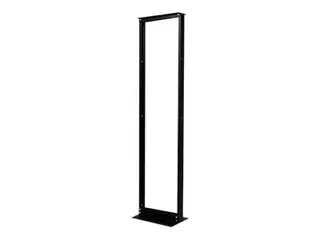 APC NetShelter 2 Post Open Frame Rack - Rack svart - 45U - 19" - for P/N: SMT750RM2UCNC, SMTL2K2RM2UCL, SMTL2K2RM2UCLNC, SMTL3KRM2UCL, SMTL3KRM2UCLNC