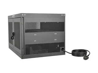 Eaton Tripp Lite Series 16-Device USB Charging Station Cabinet with Sync for iPad and Android Tablets, Wall-Mount and Cart Options, 230V, BS1363 to C13 Plug, Black lader for flere enheter