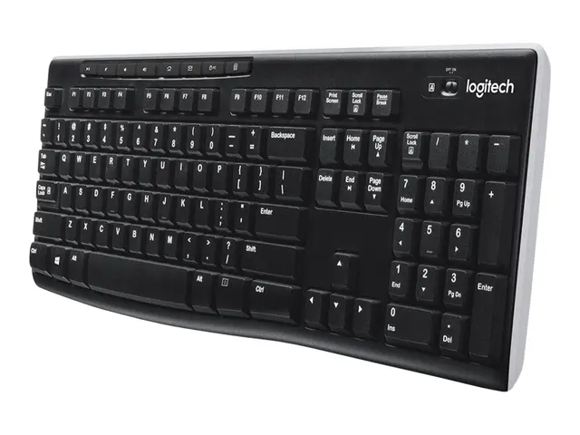 Logitech Wireless Keyboard K270 - Tastatur - trådløs - 2.4 GHz - N...