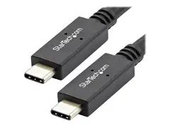 StarTech.com USB C Cable - 3 ft / 1m - with Power Delivery (USB PD) Power Pass Through Charging - USB to USB Cord (USB31C5C1M) - USB type C-kabel - 24 pin USB-C til 24 pin USB-C - 1 m