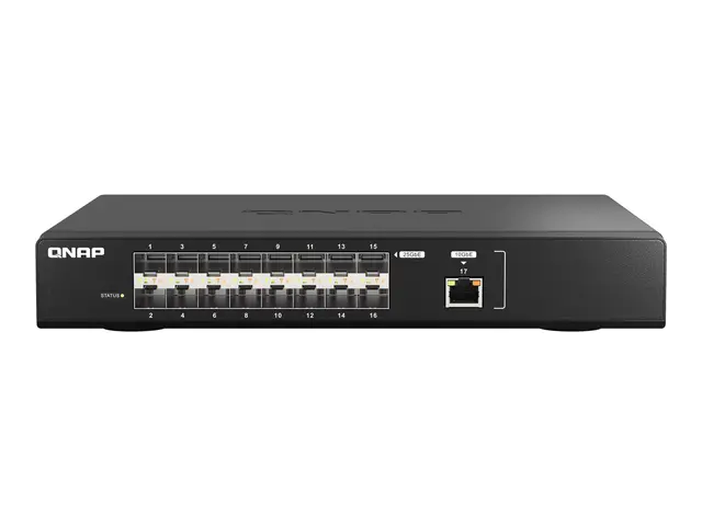 QNAP QSW-M5216-1T - Switch - Styrt - 16 x 25 Gigabit SFP28 + 1 x 1...